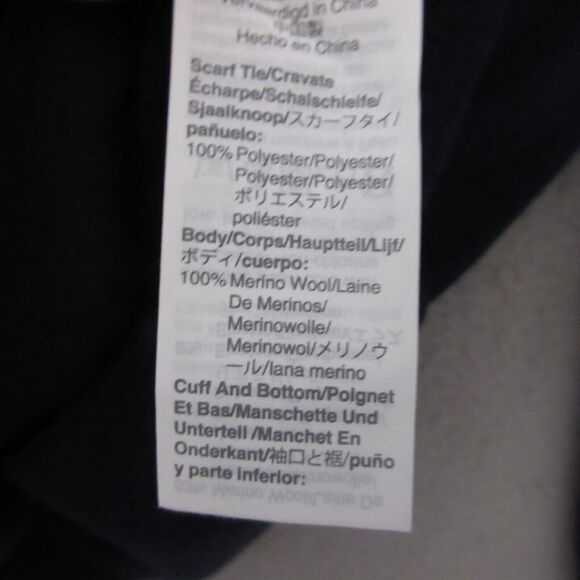 J Crew Sweater XS Blue Tartan Black Watch Plaid Scarf Merino Wool - Picture 5 of 9